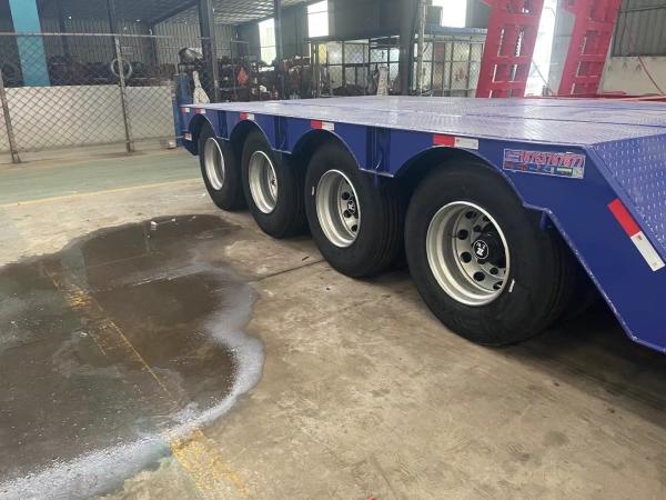 50 60 80 Ton Gooseneck Lowboy Semi Truck Trailer Excavator Lowbed Trailer Loader
