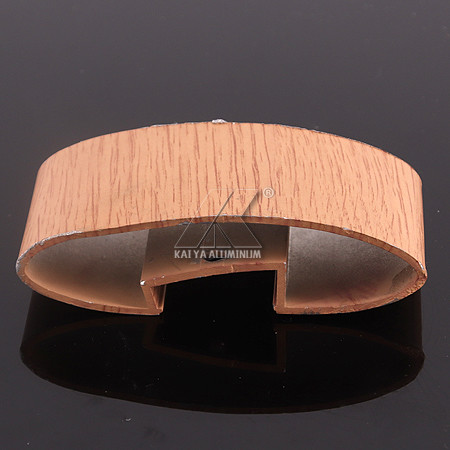 La balustrade en aluminium argentée de Matt profile l'OEM en bois de grain de