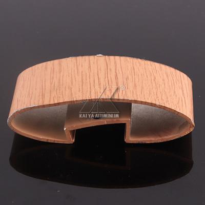 Silver Matt Aluminium Handrail Profiles 6000 7000 Series Wood Grain OEM