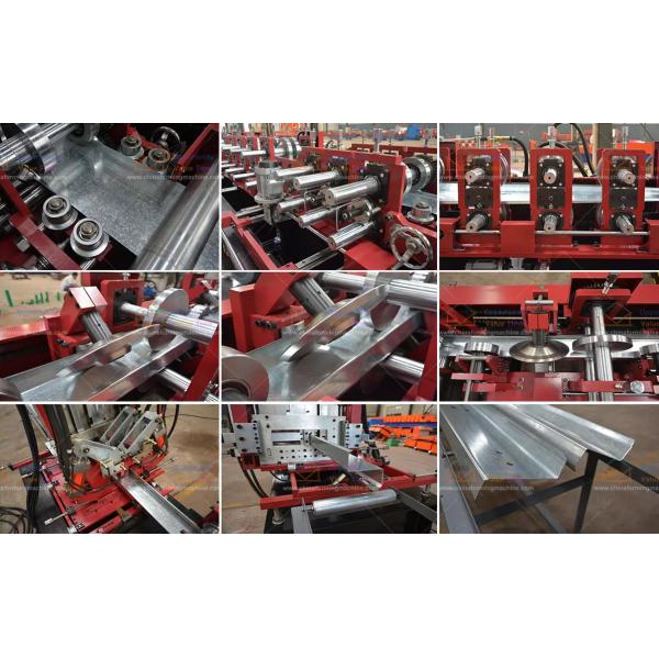 Fully Automatic C And Z Purlin Machine Stepless Cutting Steel Integrated