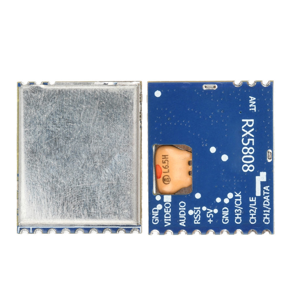 Kimpok 5.8GHz RX5808A Wireless Video Receiver Module with Audio, 96CH, 5645-5945MHz Frequency Range, -95dBm Receiving Sensitivity