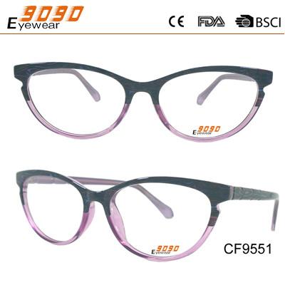 Latest fashion CP injection glasses china wholesale plastic optical frame,beautiful color frame