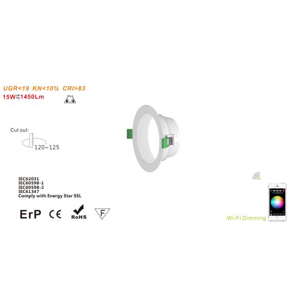 Потолок СИД обломока SMD IP44 15W 1450Lm Epistar освещая CRI 83 с теплой белизной