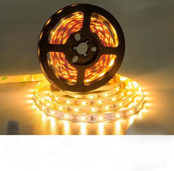 12V Flexible LED Strip Lights Waterproof 120 LEDS Warm white LED Light Strips, Pack of 16.4ft/5m