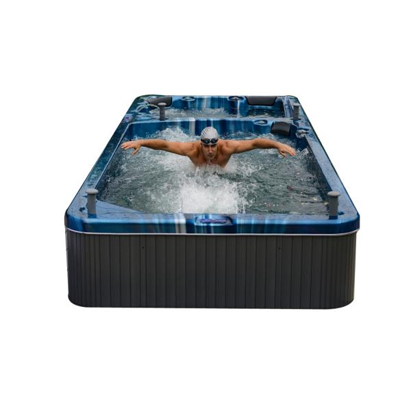 5.2 Meters Endless Swimming Pool Outdoor Swim Spa Hot Tub With 4 Seats
