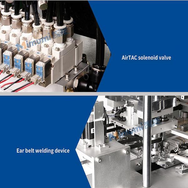 Welding Outer Earloop Face Mask Manufacturing Machine  For 3 Ply Face Mask