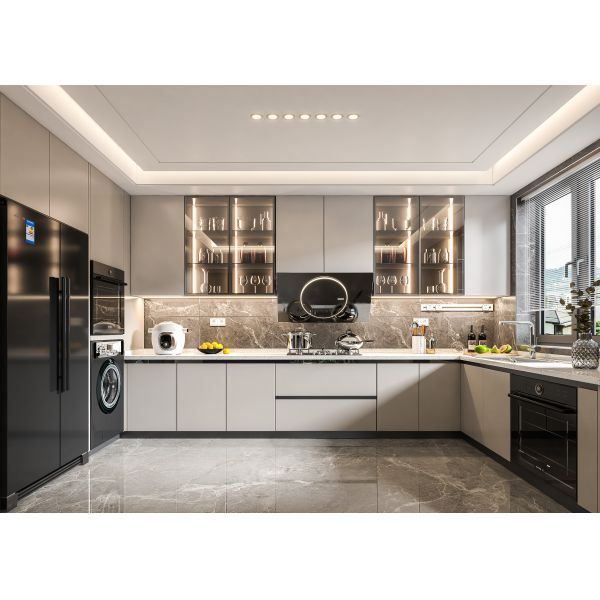 American Style Frameless Kitchen Cabinets Modern Style Custom Flat Pack