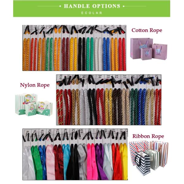 Reusable Stone Print Paper Bags With Logo And Handles Customized Printed