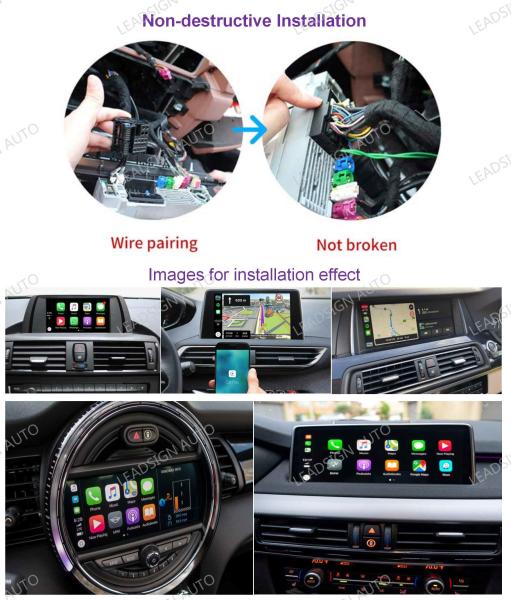 Wireless capability BMW CarPlay Android Auto for X5 F15/F85 2017-NOW with EVO BMW monitor charging port big screen