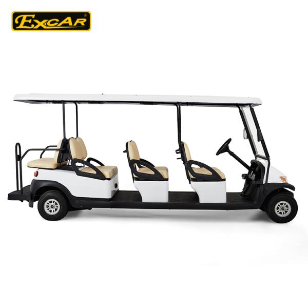 белизна автомобиля EXCAR A1S6+2 гольфа использующего энергию корабля батареи лития 48V электрическая