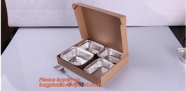 Free Sample, tin storage, Take Out Disposable Food Packaging Airline Foil Container, Compartment Takeaway Box