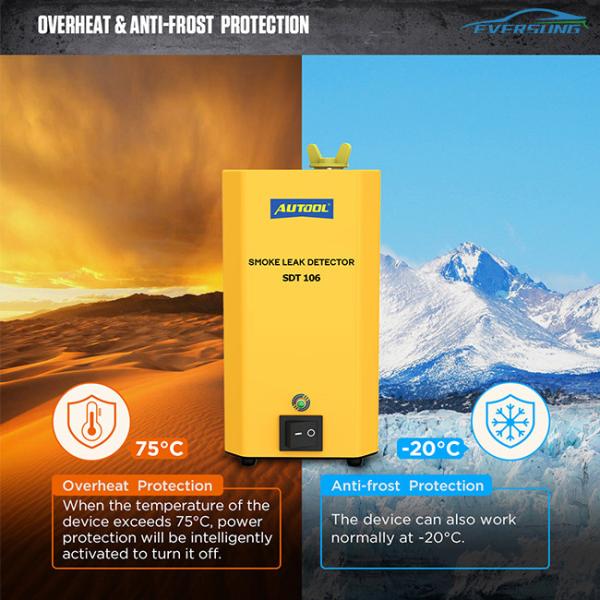 SDT106 Car Smoke Leak Detector 12V Automotive EVAP Gas Leak Locator