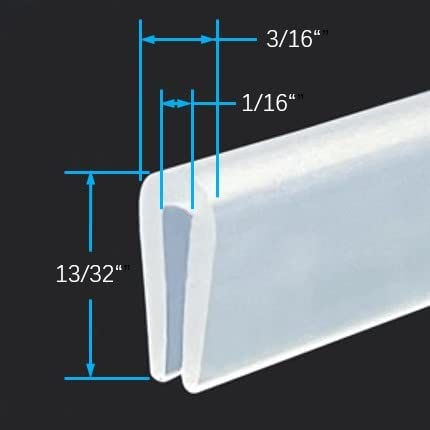 Décoration du bord du canal U en caoutchouc transparent Taille personnalisable pour des performances de scellement exceptionnelles