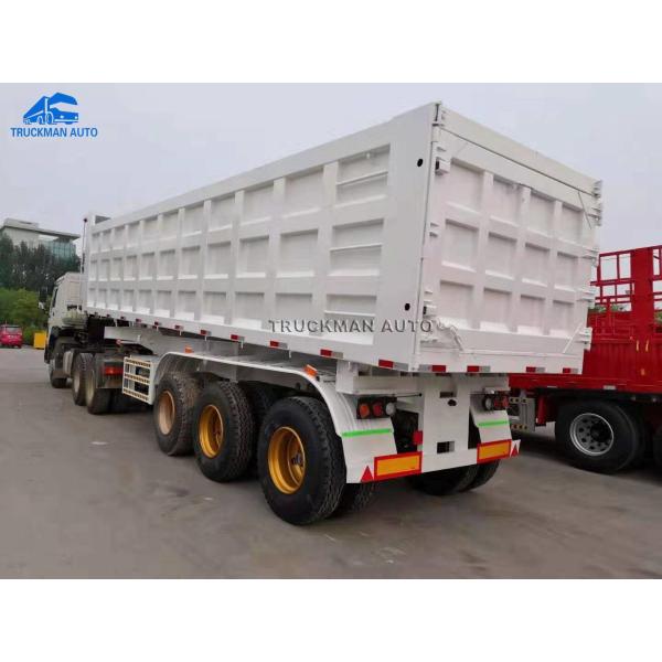 Single Point Suspension Axle 70 Tons Dump Semi Trailer