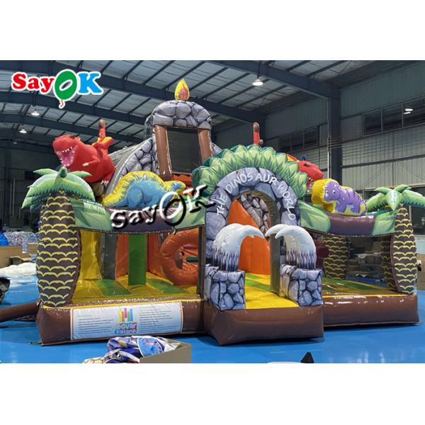 Jurassic Themed Dinosaur Animals Inflatable Bounce Castle 1000D