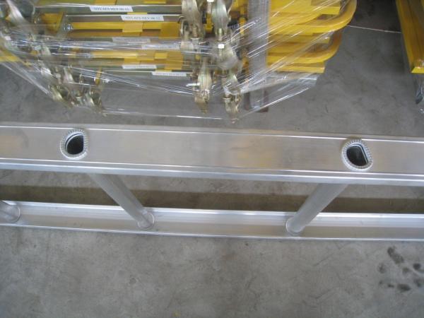 Aluminium Alloy Straight Scaffolding Ladder / Safety Scaffold Access Ladder