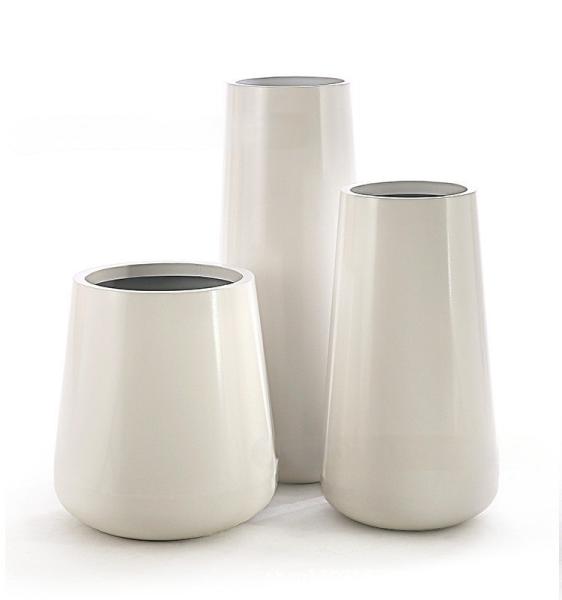 Round Oem 3pcs Large Stainless Steel Planters Shopping Mall Decorate