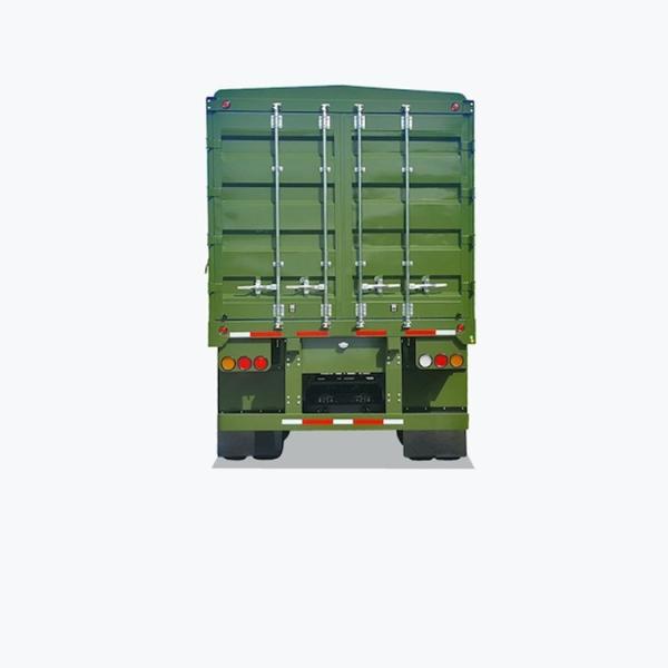                    2 Layers of Fence Wall 40FT Versatile and Reliable Drop Side Rail Wall Flatbed Semi-Trailer with BPW Axle 12t and Mechinical Suspension             