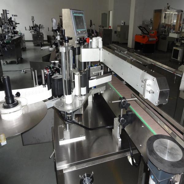 SUS 304 Automatic Single Side Barrel Bucket Labeler Flat Surface Bottle Labeling Machine