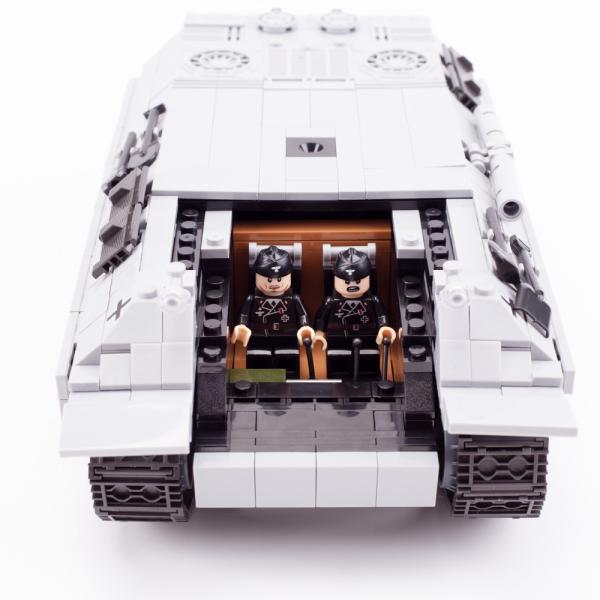 WW2 military swat German soldier mini figure simulation V12 engine panther tank Building Block