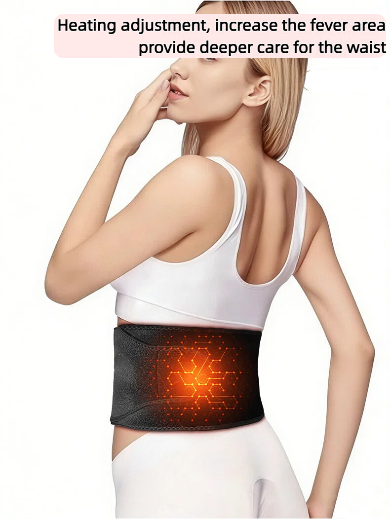 Red Light Therapy Belt with 105 LED Beads, Dual Wavelengths 660/850nm and 5-Level Temperature Control for Infrared Phototherapy