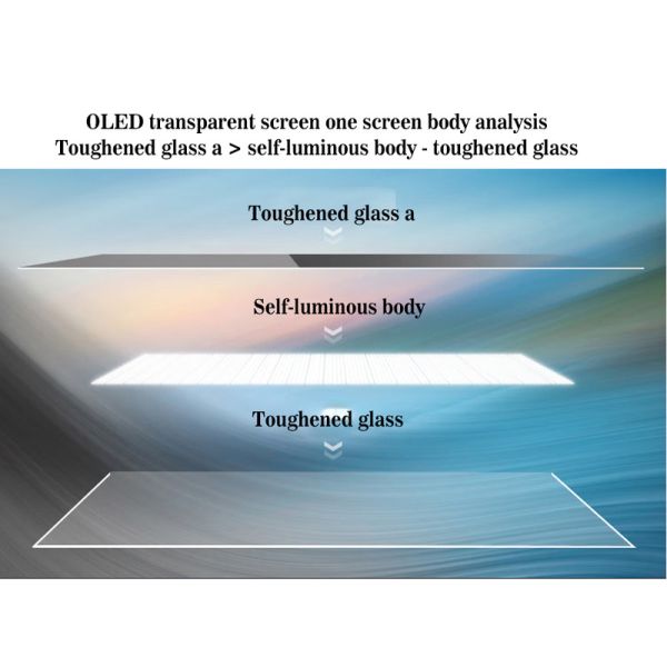55 Inch 4k Ultra Thin OLED Transparent Screen 400nit For High Definition Digital Display