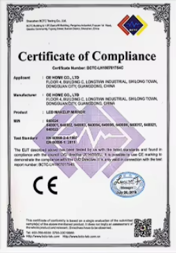 Guangzhou Vin Exhibition and Display Equipment Corporation Limited Certifications