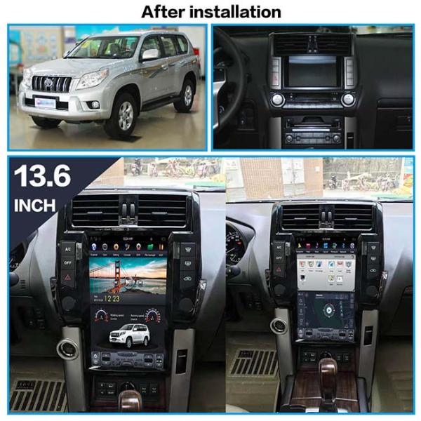 Стерео автомобиля андроида Din блока головы NXP6686 Тойота Prado одиночный 13,6 дюйма