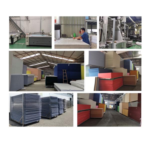 Slatted Aku Panel 3 Side Acoustic Flame Resistant Wooden Sound Absorbing Felt Panels