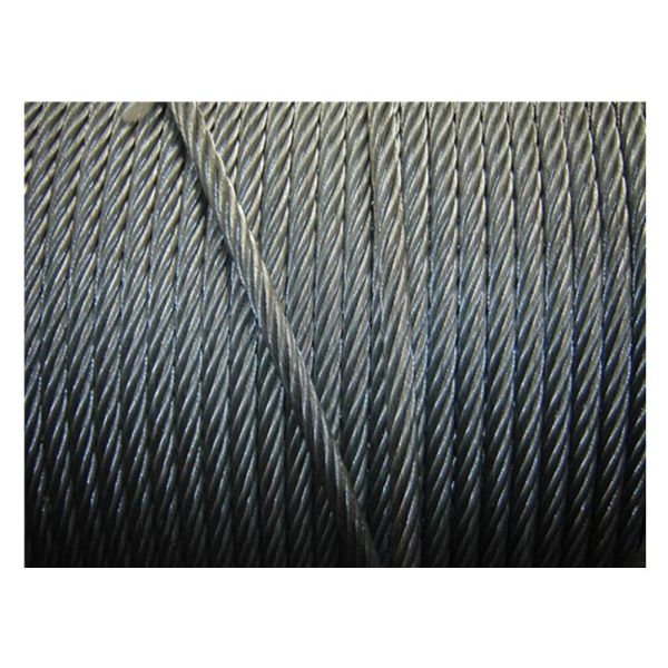 6x36 IWRC Galvanized Steel Wire Rope 12mm-52mm Heavy Duty Lifting Cable with Hot Dip Galvanized Class B Coating