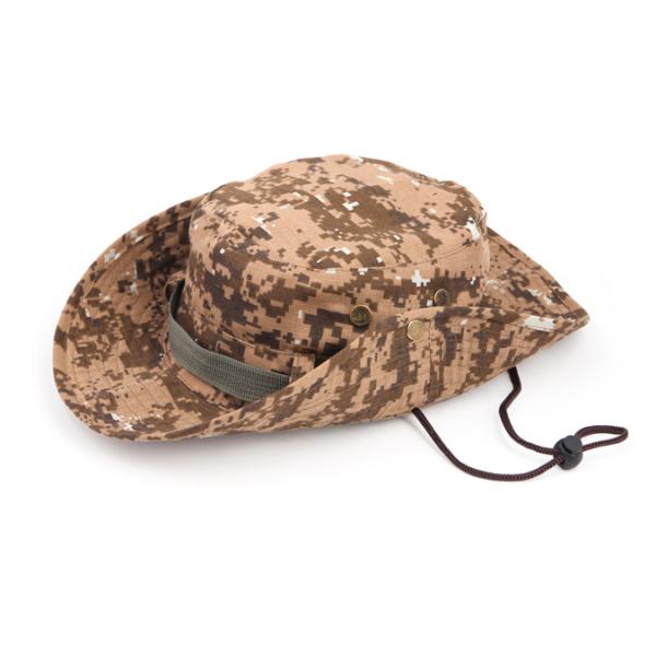 Eco Friendly Outdoor Fisherman Hat 7cm Brim Camouflage Military Boonie Hats