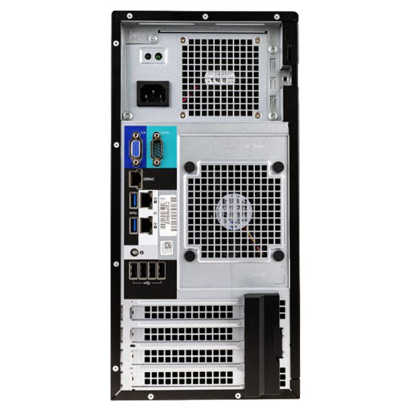 Dell PowerEdge T140 Tower Server with Intel Xeon E-2200 Processor, 4x DDR4 DIMM Slots, and 4 x 3.5