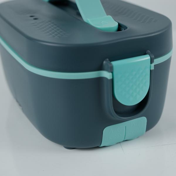 Boîte à lunch chauffante électrique pour adultes avec conteneurs de 1,5 L, boîte à lunch chauffante rapide portable de 80 W pour hommes et femmes, chauffe-aliments portable, 12 V/24 V/110 V/220 V pour voiture, camion, bureau, maison, voyage