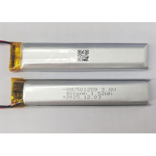 OID501259 3.8V 420mAh Lithium-Ion Battery Pack with 500+ Cycles for Laboratory Electronic Pipettes