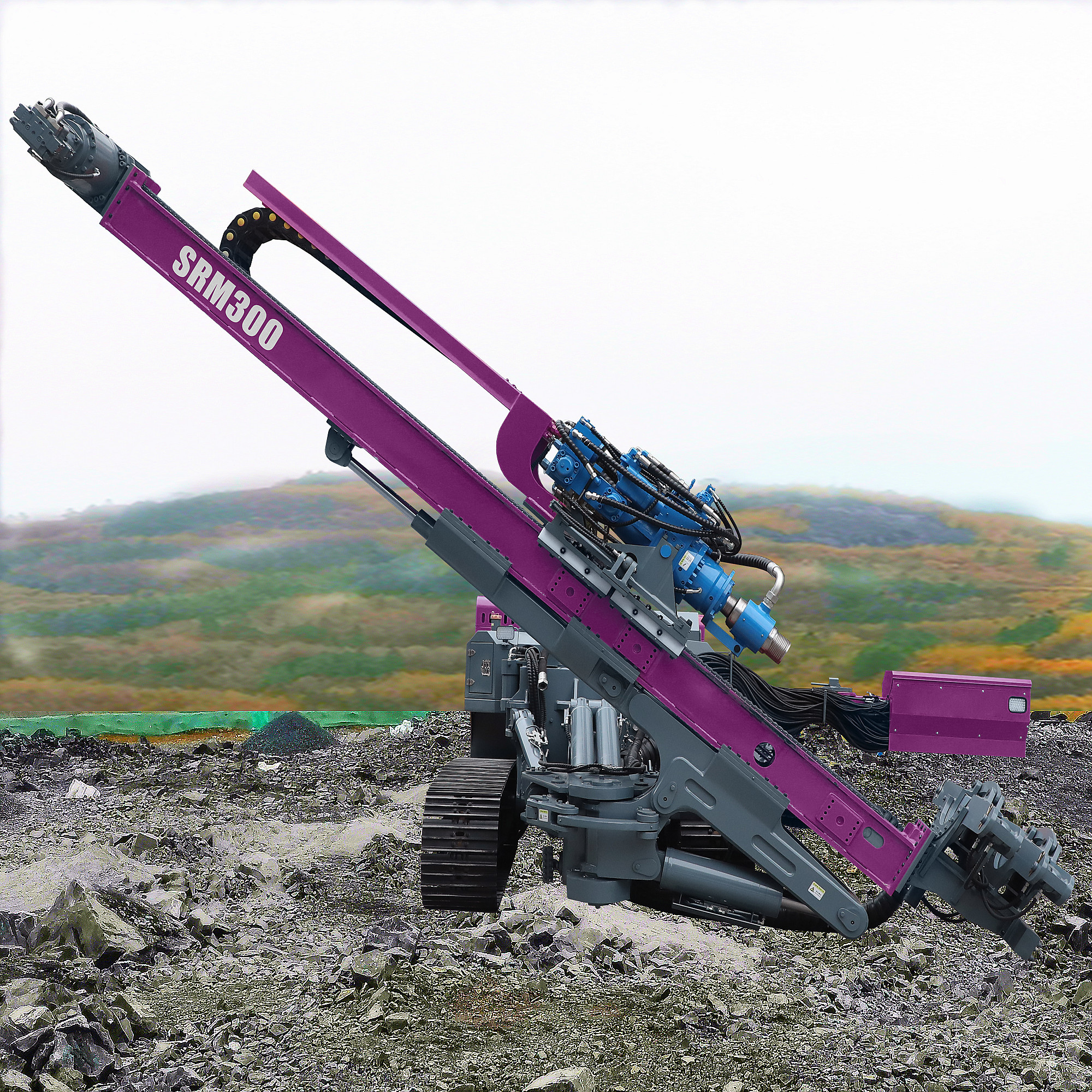 DTH Drilling Rig Mining Hard Rock Blasting Drilling Machine Multifunctional Crawler Drilling Rig