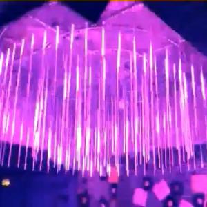 Dmx 3d Meteor Tube Vertical Kinetic Led Pixel Tube for Interior Decoration