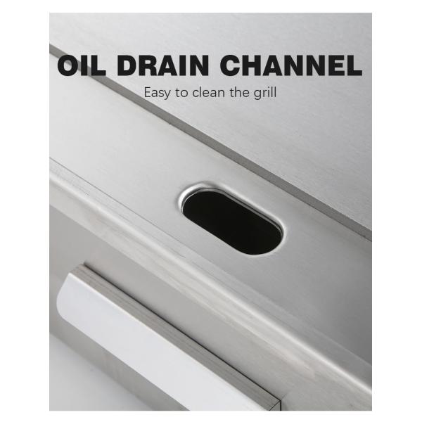 Нержавеющая сталь электрическая гриль коммерческая кастрюля гриль для температурного диапазона 50-300C