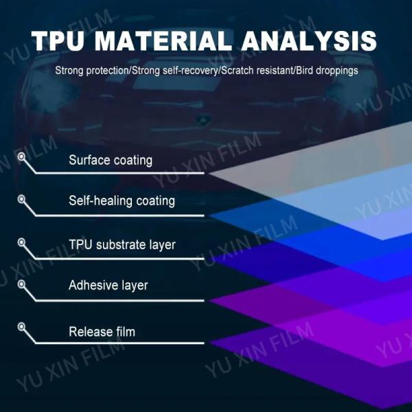 High Brightness PPF Paint Protection Film Easy Install TPU Paint Protection Film