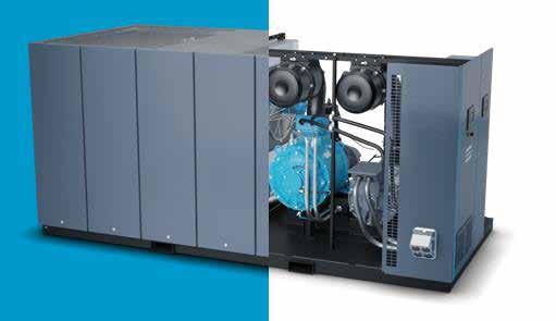 l'huile 250kw hybride a injecté l'atlas rotatoire Copco de compresseur de vis