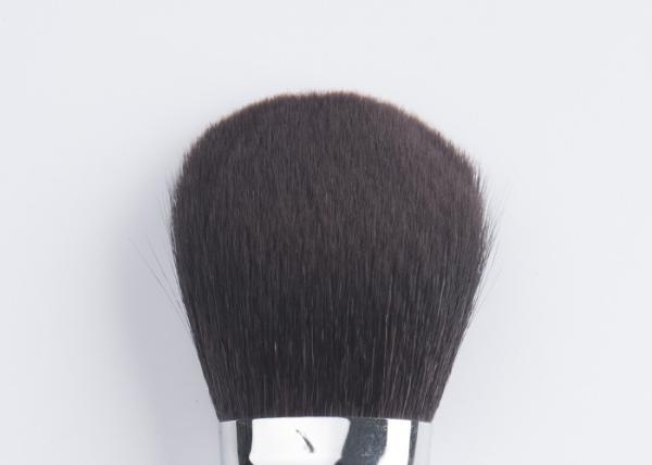 Escova esculpindo facial da fundação com as escovas lisas luxuosas da composição do cabelo da cabra de Brown escuro