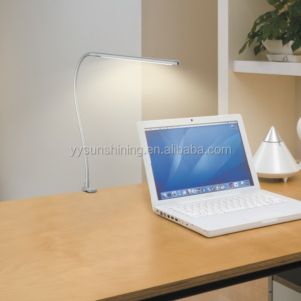 Modern Clip On Table Lamp with 30000 Hours Working Time and Flexible Gooseneck Design