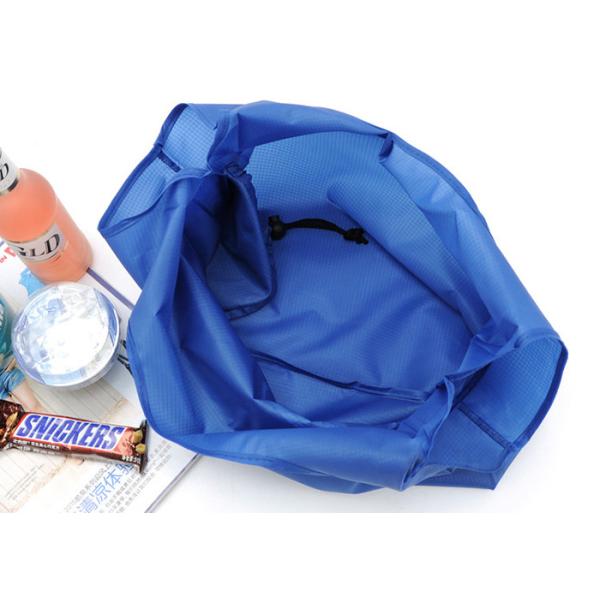 Customized 210D waterproof nylon foldable shopping bag thickened vest tote bag