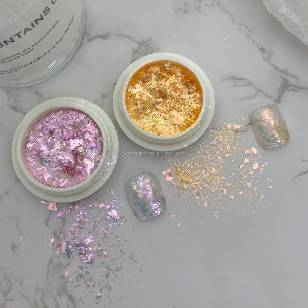 Easy Apply Nail Powder Fashionable Snow Velvet Cloud Powder for DIY Nail Glitter