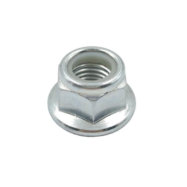 Galvanized DIN6926 Prevailing Torque Hexagon Flange Nut with Nylon Inserts Grade 10