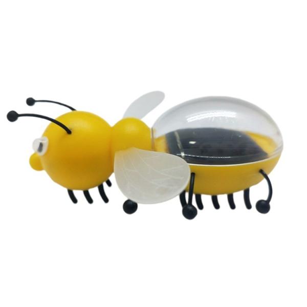 Hot Sale Plastic Bee Toys Insects New Energy Solar Panel Safety Solar Toys Bee Vibration Toys for Children