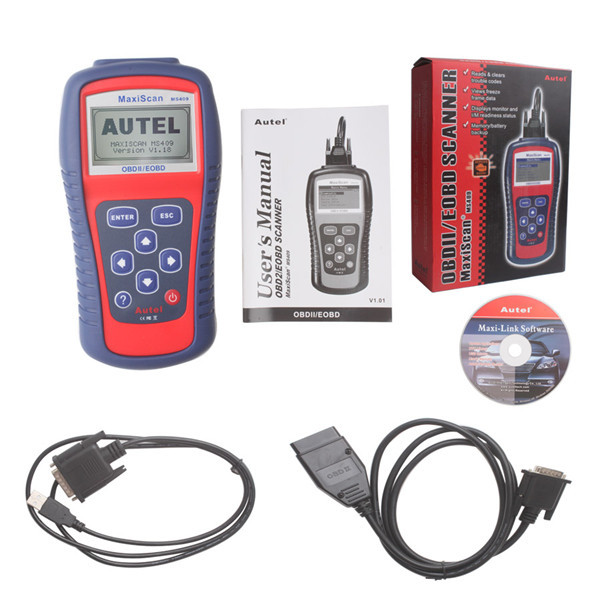 Блок развертки MaxiScan MS409 OBD II/EOBD диагностических инструментов Autel с э