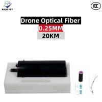 Ultra Lightweight 0.25mm 20km Long Distance Drone Optical Fiber with Drone Anti Interference Function