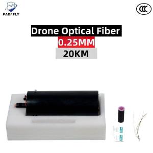 Ultra Lightweight 0.25mm 20km Long Distance Drone Optical Fiber with Drone Anti