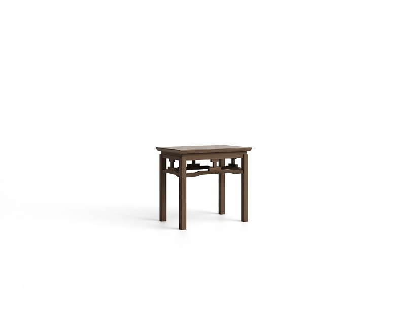 New Chinese Square Table Hollow Swirl Design For VIP Office & Tea Room Projects