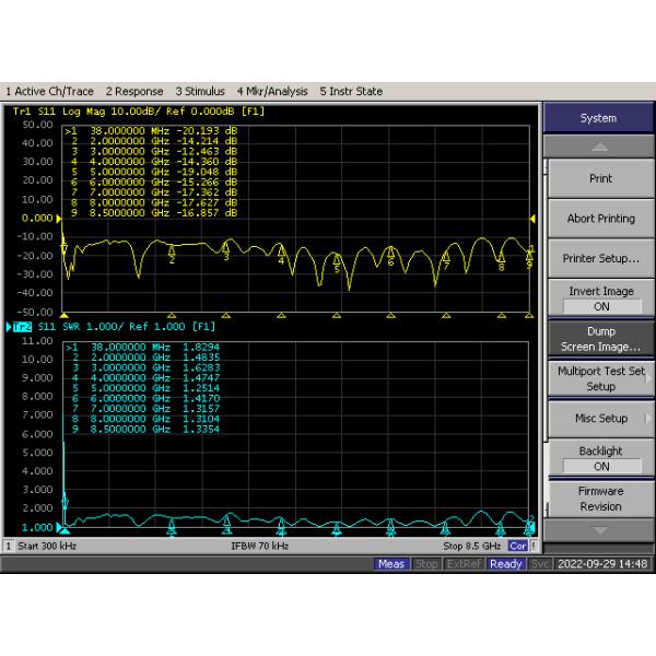 Waterproof IP67 Fiberglass Outdoor Omnidirectional Antenna 0-6000MHz 2dBi 38x400